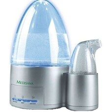 Увлажнитель воздуха ультразвуковой Medisana Medibreeze, 0.5л, серебристый