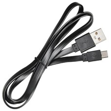 Кабель Buro micro USB (m) - USB (m), 1м, плоский, 2A, черный [bhp microusb 1m flat]