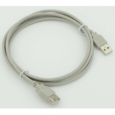 Кабель-удлинитель USB2.0 USB A(m) - USB A(f), 1.8м, серый