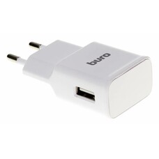 Сетевое зарядное устройство Buro TJ-248W QC 3.0, USB-A, 15Вт, 2.4A, белый