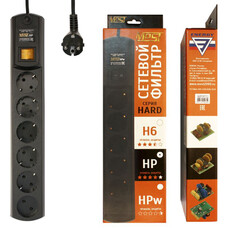 Сетевой фильтр Most HP, 2м, черный [hp 2м чер]