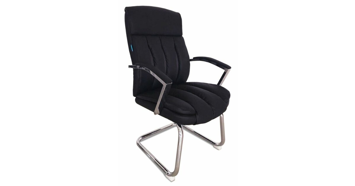 Стул офисный easy chair 805 vp черный искусственная кожа металл хромированный