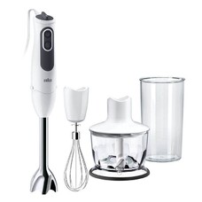 Блендер BRAUN MQ3135 SAUCE, погружной, белый/синий