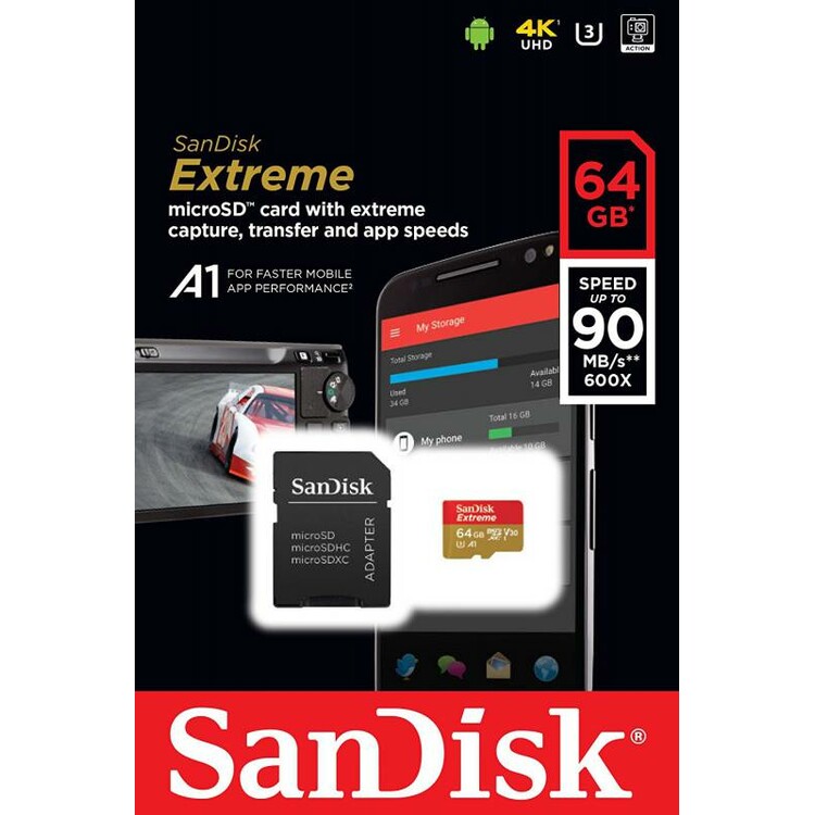 Карта памяти sandisk extreme 128 гб sdsqxa1 128g gn6ma