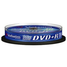 Оптический диск DVD+R VERBATIM 4.7Гб 16x, 10шт., cake box [43498]