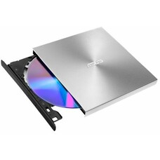 Оптический привод DVD-RW ASUS SDRW-08U9M-U, внешний, USB, серебристый, Ret [sdrw-08u9m-u/sil/g/as]