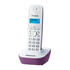 Радиотелефон Panasonic KX-TG1611RUF, фиолетовый и белый