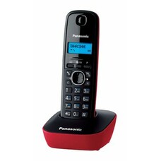 Радиотелефон Panasonic KX-TG1611RUR, красный и черный