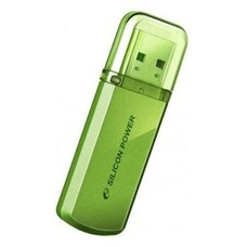 Флешка USB Silicon Power Helios 101 32ГБ, USB2.0, зеленый [sp032gbuf2101v1n]
