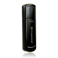 Флешка USB Transcend Jetflash 350 64ГБ, USB2.0, черный [ts64gjf350]