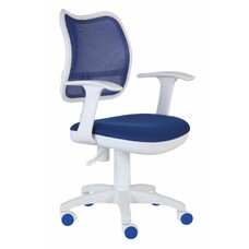 Кресло детское Бюрократ Ch-W797, на колесиках, сетка/ткань, синий [ch-w797/bl/tw-10]
