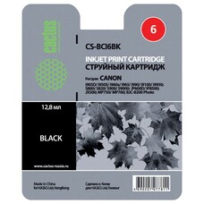 Картридж CACTUS CS-BCI6BK, черный / CS-BCI6BK
