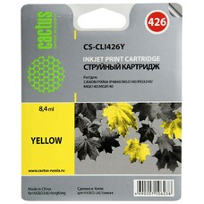 Картридж Cactus CS-CLI426Y, CLI-426Y, желтый / CS-CLI426Y