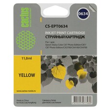 Картридж Cactus CS-EPT0634, T0634, желтый / CS-EPT0634