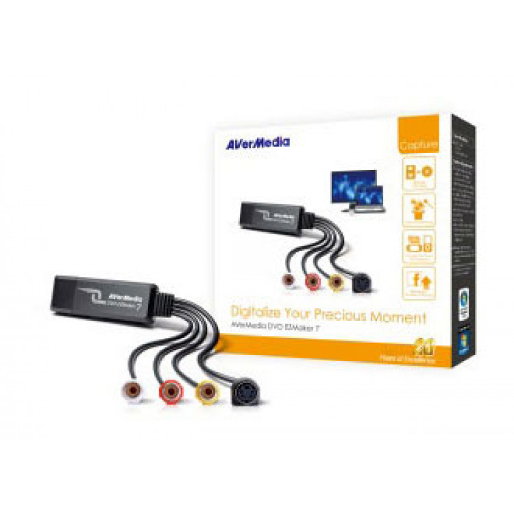 Карта видеозахвата avermedia dvd ezmaker 7 c039 внешний usb s video x1