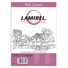 Обложка FELLOWES Lamirel, A4, 150мкм, 100, прозрачный
