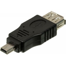 Переходник USB2.0 NingBo mini USB B (m) - USB A(f)