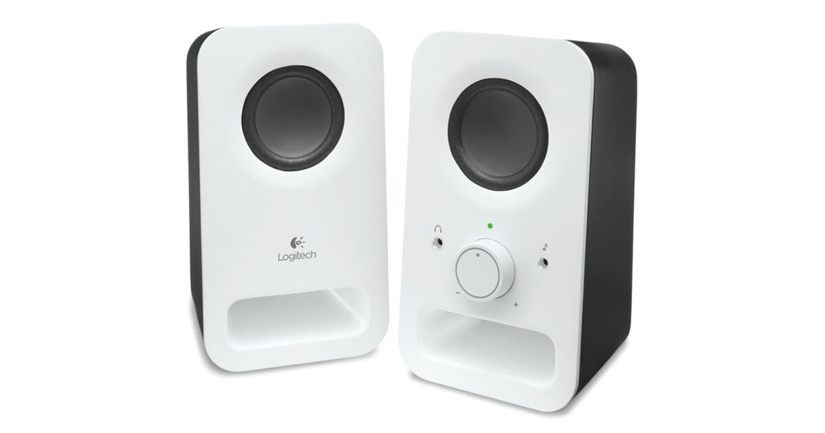 Белая акустическая система. Колонки Logitech z150. Колонки Logitech z150 White. Logitech z150 White 980-000815. Колонки 2.0 Logitech z130.