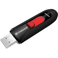 Флешка USB Transcend Jetflash 590 64ГБ, USB2.0, черный [ts64gjf590k]