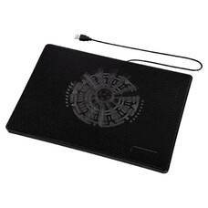 Подставка для ноутбука HAMA Slim, 15.6", 335х236х30 мм, вентиляторы 1 х 160 мм, 518г, черный [00053067]